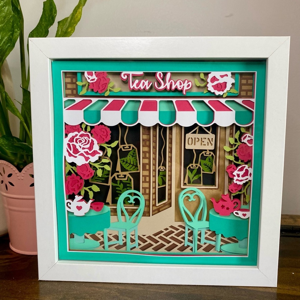3D Tea Shop Shadowbox - Picture 5 of 9
